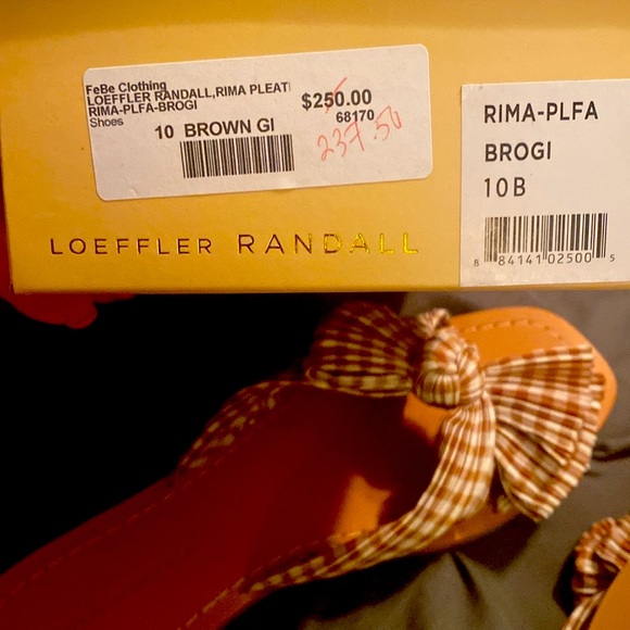 New! Loeffler Randall RIMA PLEATED KNOT FLAT SANDAL (fall sandals πππ§‘) - Picture 2 of 11